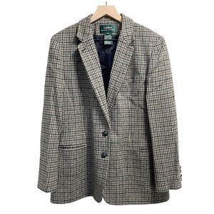 Lauren Ralph Lauren Houndstooth Blazer - Black and White